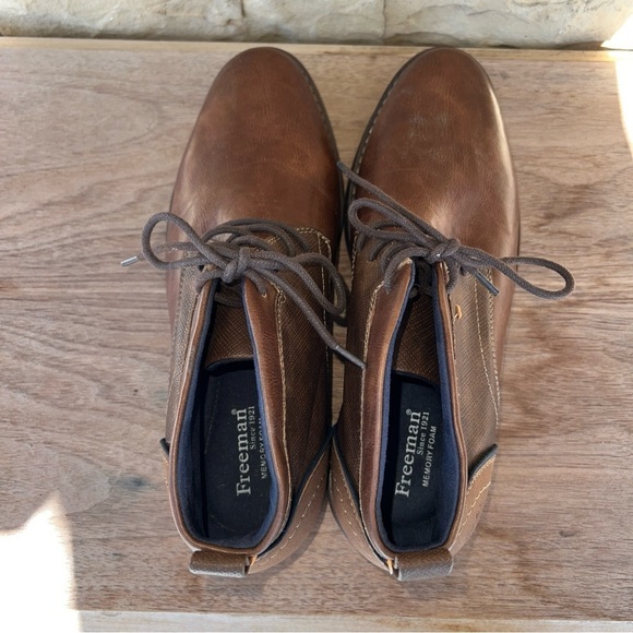 Freeman 1921 Brent Chukka Brown Mens Boots Size 9W - Picture 10 of 12